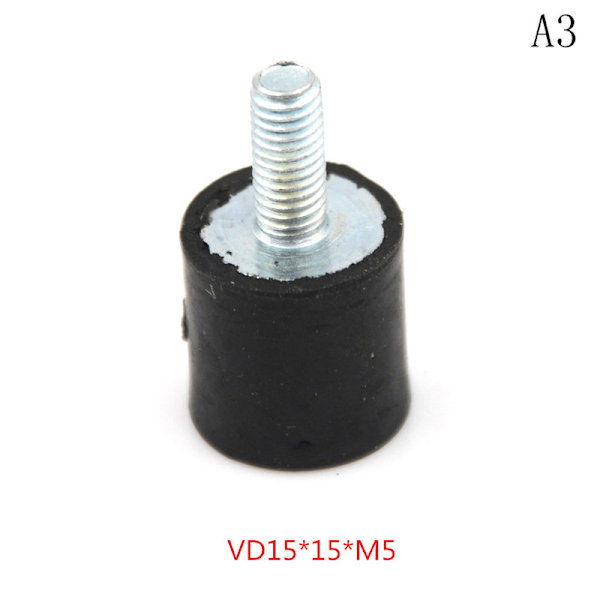 M3 M4 M5 M6 M8 gummidämpare Antivibrationsisolatorfästen 0 VD15*15*M5
