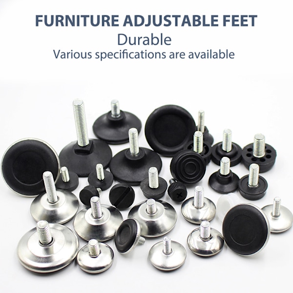 4st Utjämningshinn Fötter M6/8/10/ Justerbar hine Furniture Foo A14