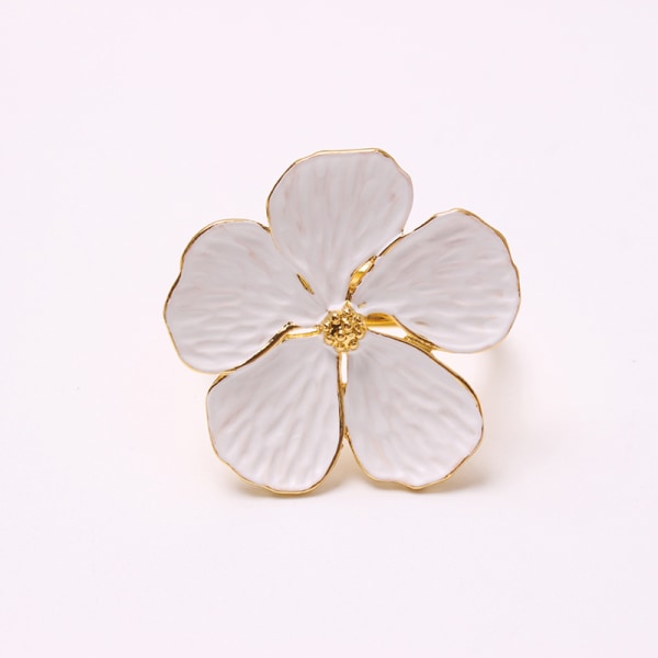 Bröllop enkel plommon servett servett 5 kronblad lucky flower servett 1pcs