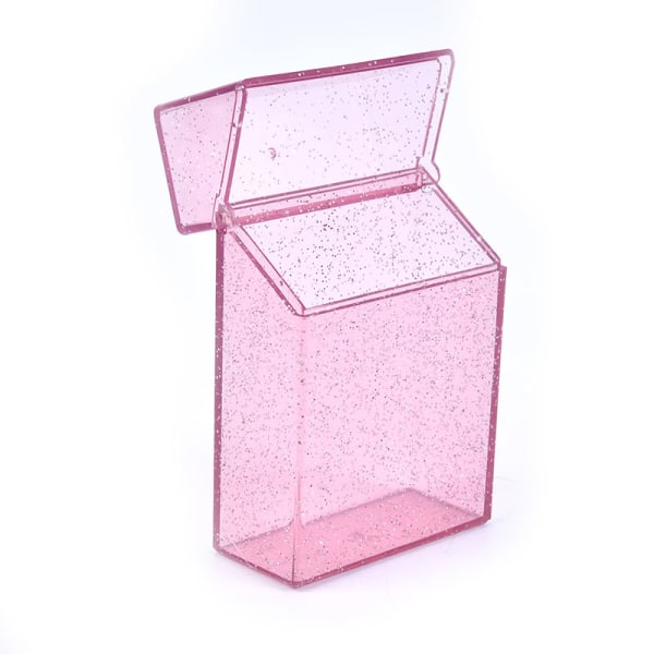 Bärbar case Plast Shining Clear Box Pink