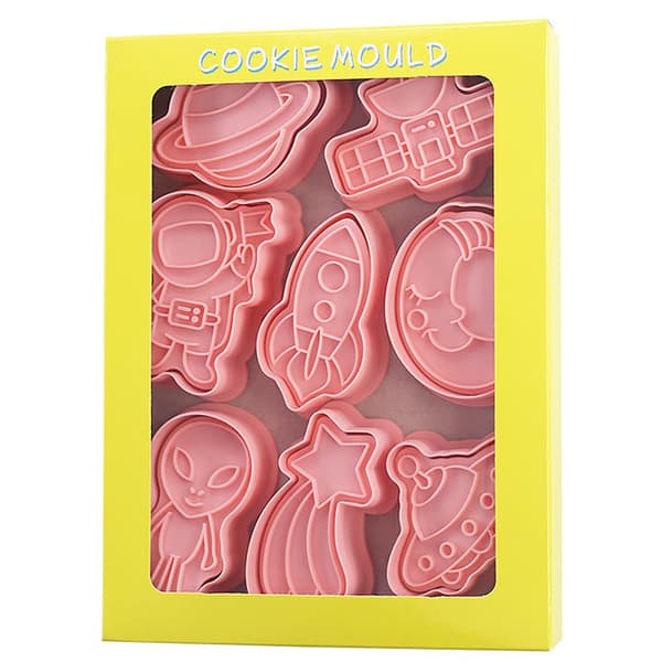 8 st/ set Space Astronaut Biscuit Form 3D Cartoon Cookie Form Bi