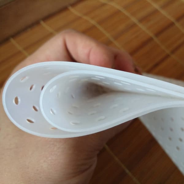 1 st vit rund risångmatta Papper Silikon Förtjockad Non S 30CM