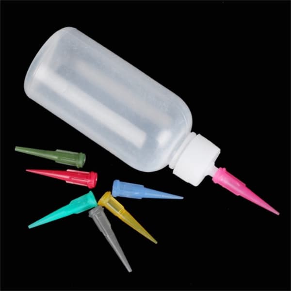 1set -grade Sylt Målning Flaskor Munstycken Bakverk Dispenser Sås 10