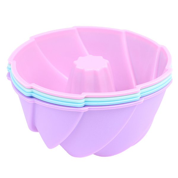 Silikon form rund form Cupcake Cup form Återanvändbar bakning