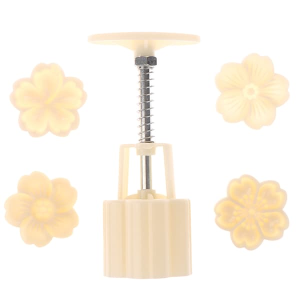 4st/ Set Form Form Cherry Blossom Form 3D Hand Press Bakewa