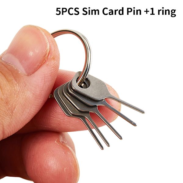 5st/ Set SIM-kort Mata ut Pin Key Tool SIM-korthållare för 5PCS