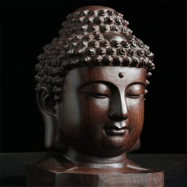 Kreativ Buddhastaty Sakyamuni Tathagata Träfigur Budd