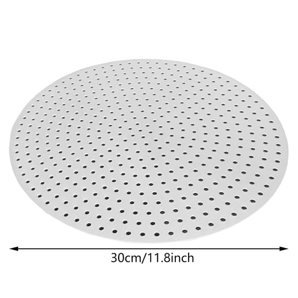 1 st vit rund risångmatta Papper Silikon Förtjockad Non S 28CM