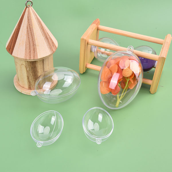 Transparent plastkula klar plast hantverkskula för C 2