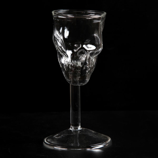 Transparent Beer Wine Cup Flaska Glas Skull Cup Rött Vin Sober 1PC