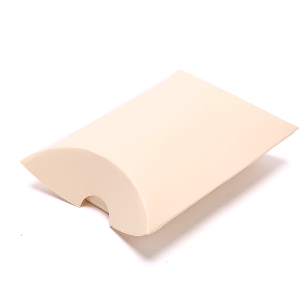 50 st/lot Presentpåse Kraft Presentpåse Julkudde Form P Light brown 50PCS