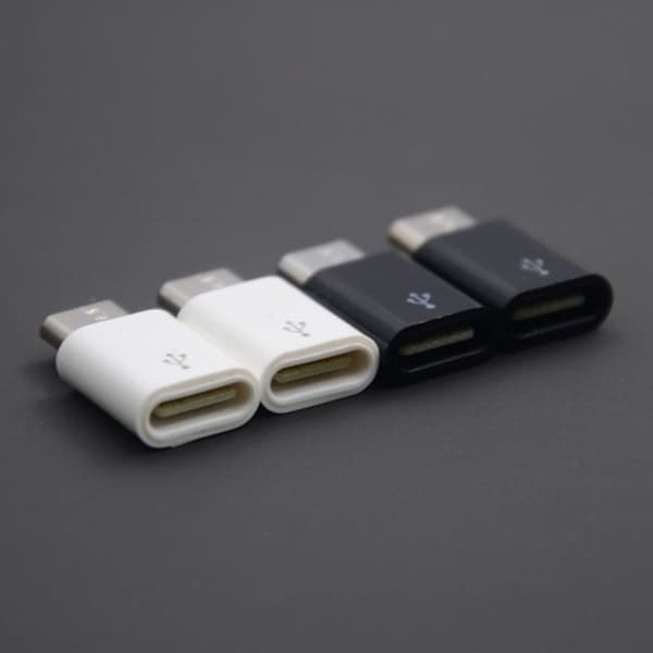 1st Typ C hona till mikro USB hane-omvandlare för Android White