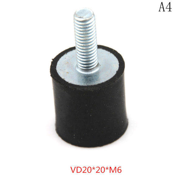 M3 M4 M5 M6 M8 gummidämpare Antivibrationsisolatorfästen 0 VD20*20*M6
