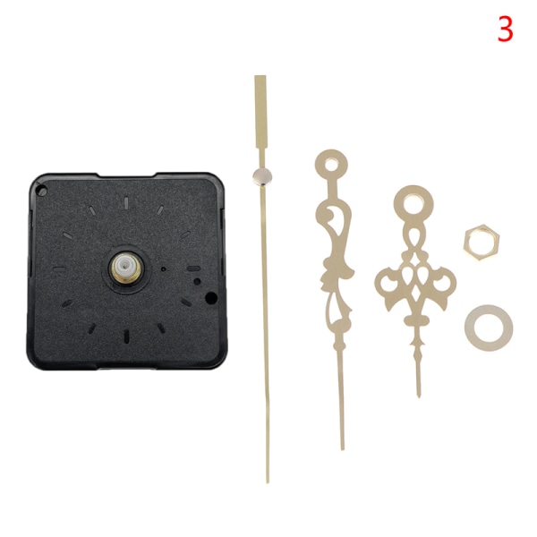 1 Set Silent Quartz Clock Movement Mechanism DIY Kit Batteri Po N3