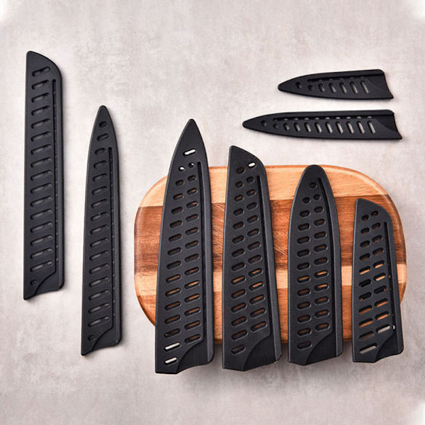 Svart plastskydd för köksblad för 3,5-10 tum 8in Chef's knife