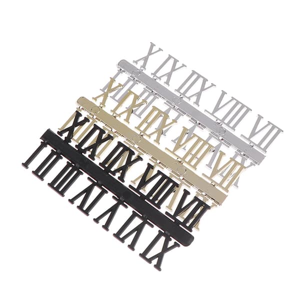 1 set romerska siffror DIY Digital Replacement Gadget Repair Clock Black