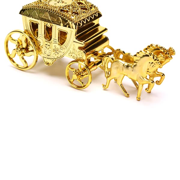 Creative European Royal Carriage Utsökt godisförvaringslåda e Silver