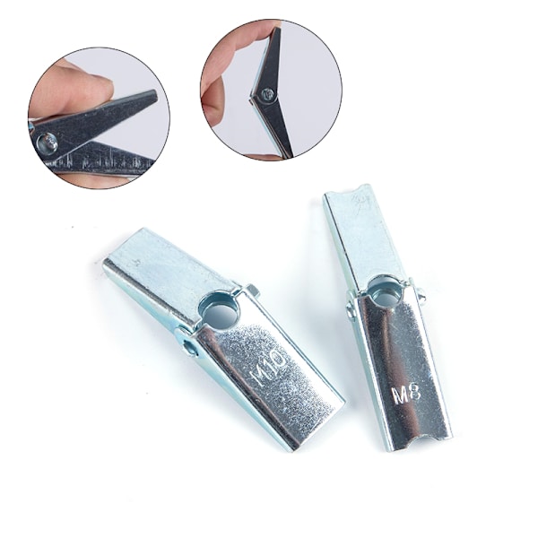 2-10 st Metal Spring Toggle Anchor M4-M10 Gipsskiva Vägg Cav M8 2pcs
