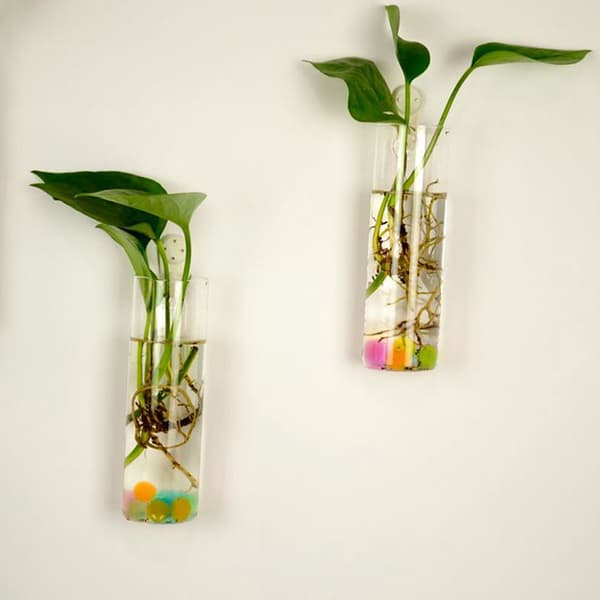 Hot!Hängande glasvas glas terrariumvas för hydroponics gar 爱心壁挂瓶+无痕钉