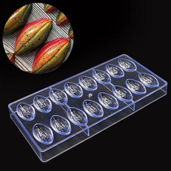 3D Chokladform Polykarbonatsfär Form Tjock Ca G
