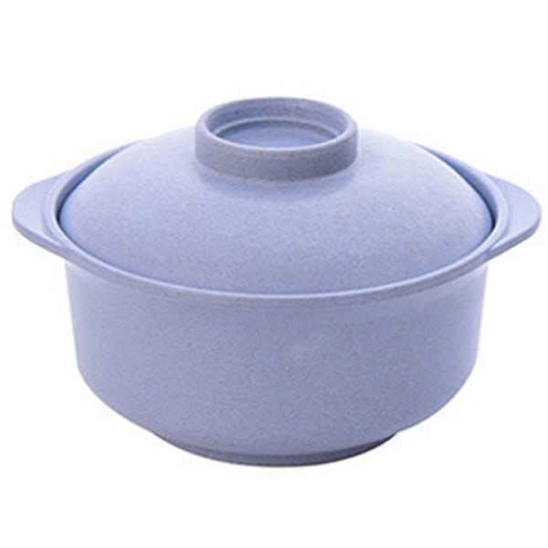 Instant nudelskålar med lock Soppa Hot Rice Bowls Container Beige