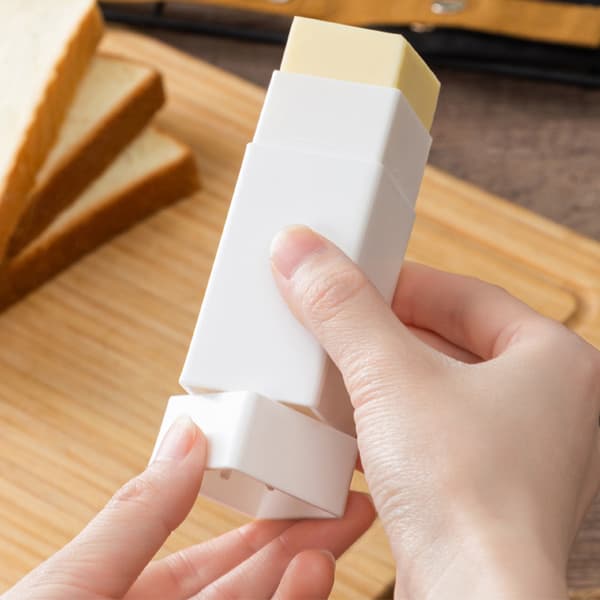 Handy Solid Butter Spreader Hållare Sticks Förvaringsbehållare Ch White