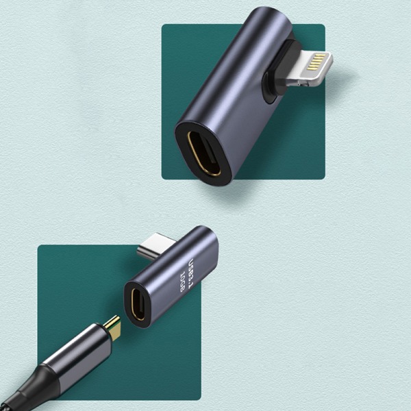 Lightning till Type-C Converter Mobiltelefonadapter USB-A till Typ A3