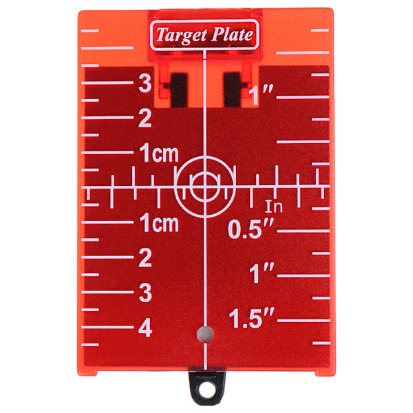 1PCS tum/cm Magnetisk målkortplatta för grön/röd nivå Red