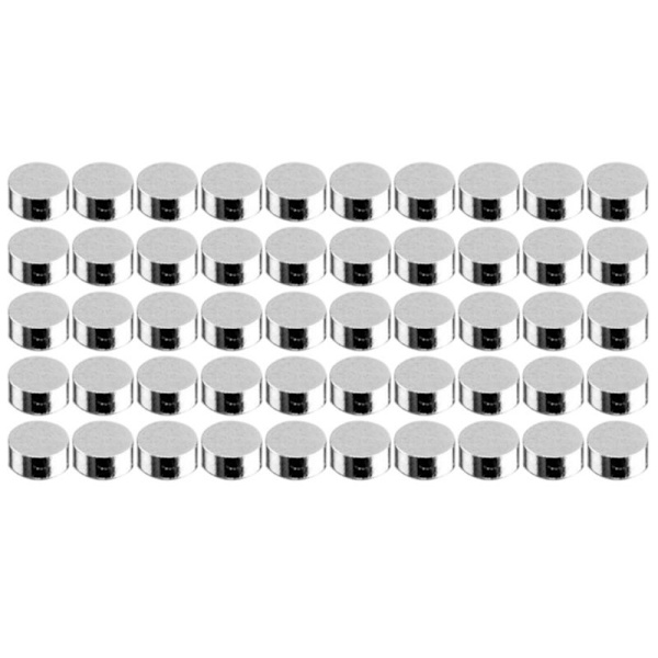 50 st 4x2 mm rund form jord neodym Super stark magnetisk M Silver