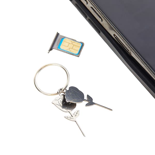 2st/ Set Rose Shape Rostfritt stål för Smartphone Universal T 2PCS