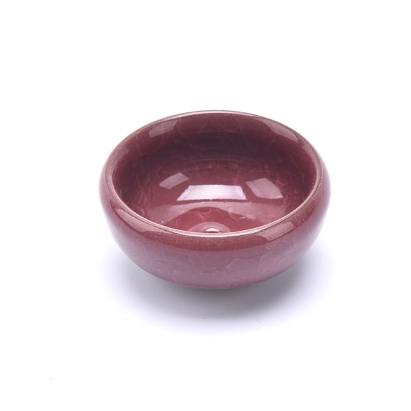 e Ice-Crack Glaze Flower Ceramics Succulent er Mini Pot Home D Red