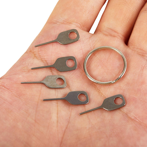 5st/ Set SIM-kort Mata ut Pin Key Tool SIM-korthållare för 5PCS