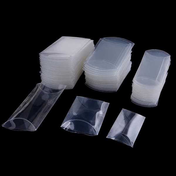 50 st kuddform klar PVC-godisask förpackning presentask weddi Small
