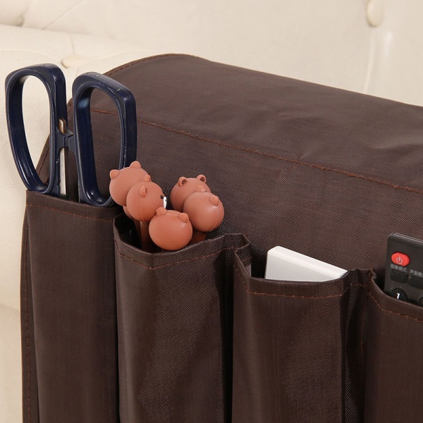 Soffa Armstöd Förvaringsfickor Hållare Bricka Soffa Hängande fjärrkontroll C Gray