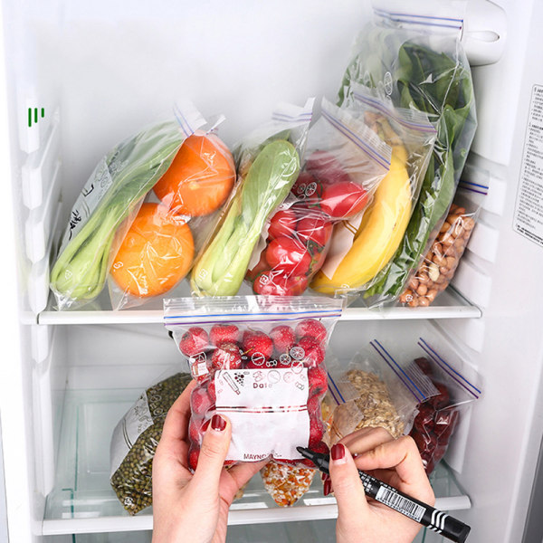 Kylskåp färsk förvaringspåse förseglad frukt frysning special z 20 PCS 14*16cm