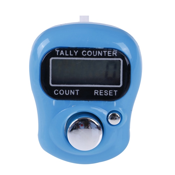 Elektronisk Digital LCD Finger Tally Counter Välj färg Golf Blue