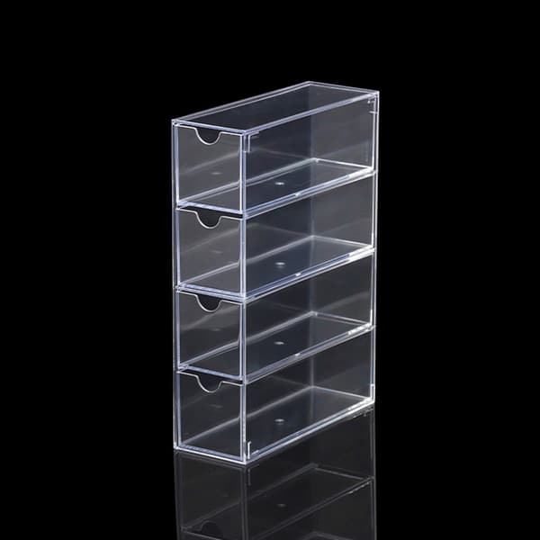 Glasögon Förvaringslåda 4 Lager Stor Glasögon Organizer Box Multif Transparent