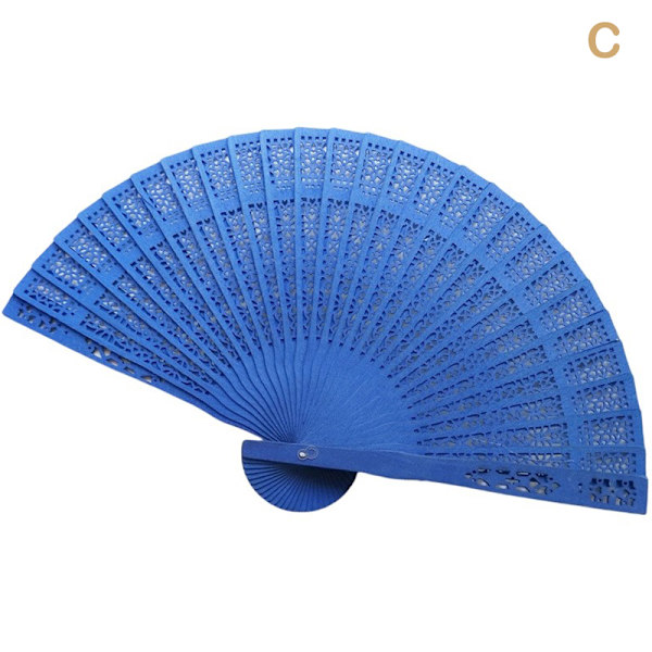 Mode Bröllop Hand Doftande Party snidade Bambu Folding Fan C