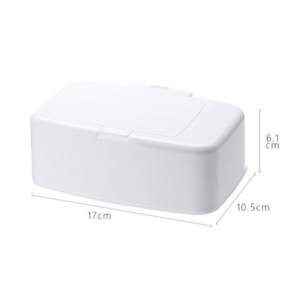 Wet Tissue Box Torkdispenser Portable Wipes Servettförvaringsbox White