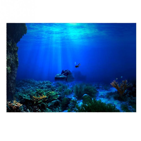 Fish Tank Bakgrund Dekorativ målning s HD Aquarium Landscap 4