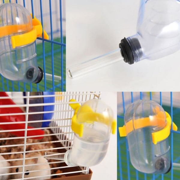 Husdjursdrickande Automatisk vattendricksskål för hamstervatten D Pink steel