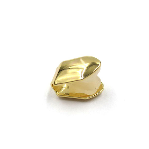 Ny 14k guldpläterad liten entands vanligt cap -trend Gold