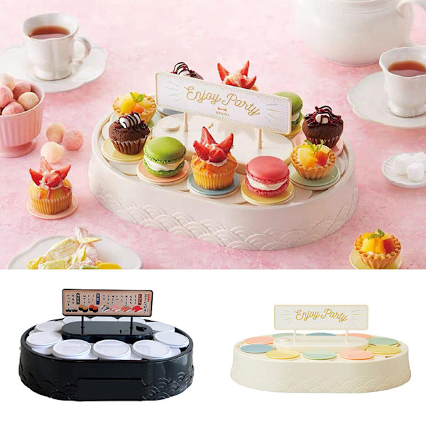 Transportör Sushi hine 360 graders automatisk roterande cupcakes Turn A