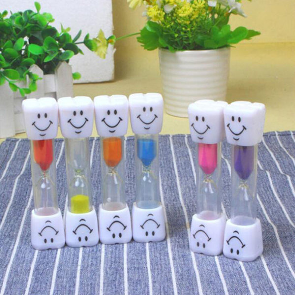 3 Minuter Timer Timer Barn Borstar Tand Sand Timer Skrivbord