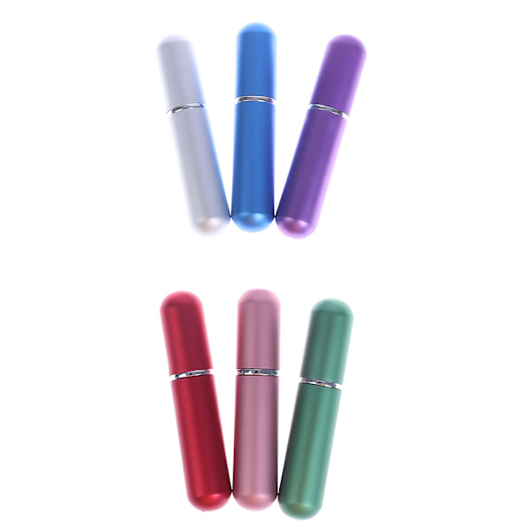 5 ml tom påfyllningsbar ficka av glas, portabel liten miniparfym S Gray