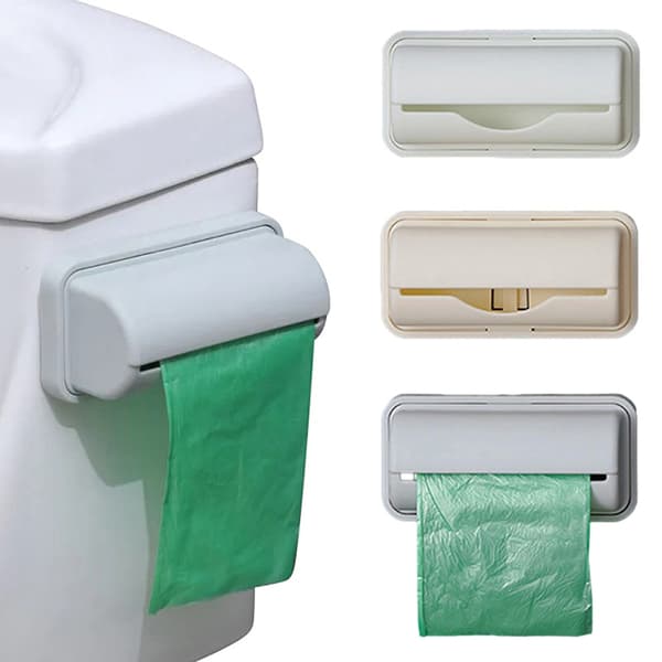 Förvaringslåda Sopsäcksdispenser för kök Badrumspåse forts Beige L