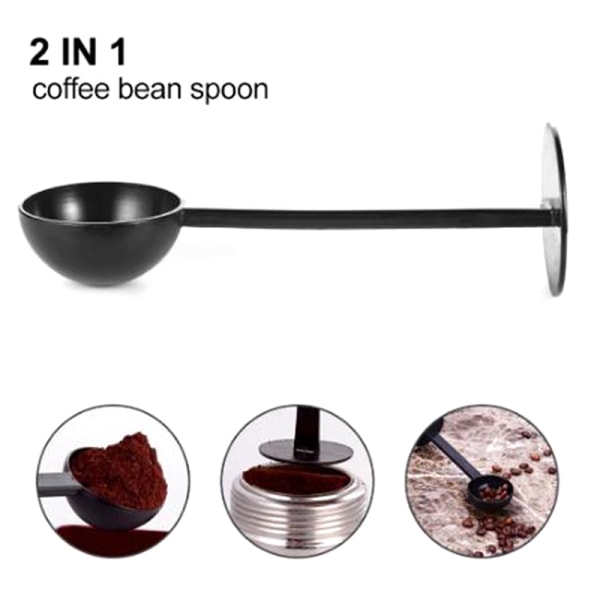 2-i-1 Espresso Coffee Bean Tea Spoon Cafe Professional Measuri