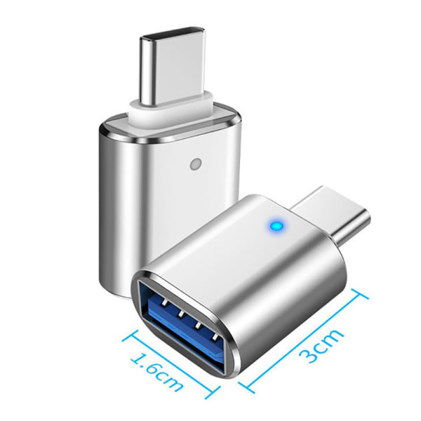 OTG Adapter Typ C till USB3.0-kontakt med indikatorhane till F A1