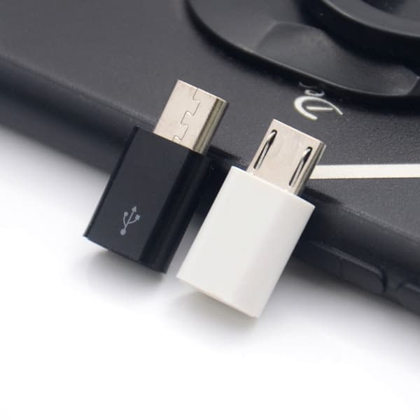1st Typ C hona till mikro USB hane-omvandlare för Android White