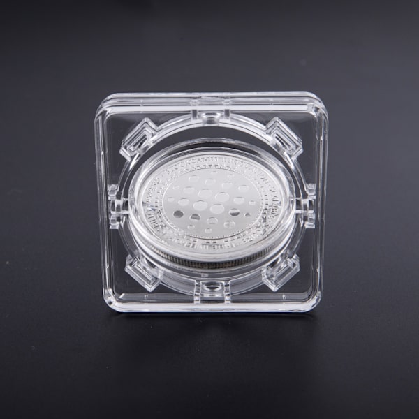 4cm Akryl Mynt Display Case Transparent Box Jubileums Med A2